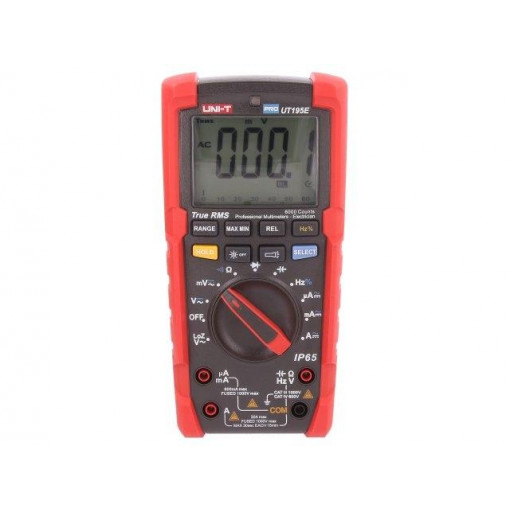UT195E; Digital multimeter; LCD (6000),bargraph,with a backlit; 0÷40°C; UNI-T