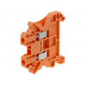 UT 2,5 OG 3045046; Splice terminal: rail; 0.14÷4mm2; ways: 1; terminals: 2; orange; PHOENIX CONTACT
