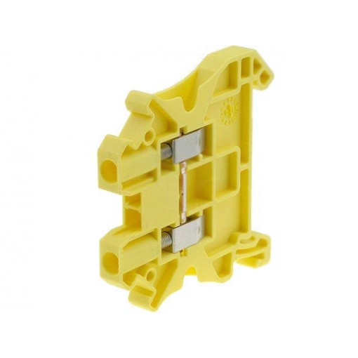 UT 2,5 YE 3045059; Splice terminal: rail; 0.14÷4mm2; ways: 1; terminals: 2; yellow; PHOENIX CONTACT