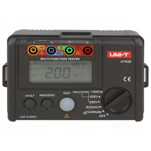 UT526; Meter: insulation resistance; 250V/500V/1000V; UNI-T