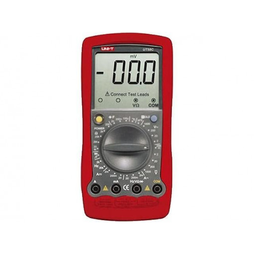 UT58C; Digital multimeter; LCD (1999); 2x/s; VDC: 200m/2/20/200/1000V; UNI-T