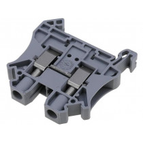 UT 6 3044131; Splice terminal: rail; 0.2÷6mm2; ways: 1; terminals: 2; grey; 57A; PHOENIX CONTACT