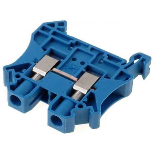 UT 6 BU 3044144; Splice terminal: rail; 0.2÷6mm2; ways: 1; terminals: 2; blue; 57A; PHOENIX CONTACT