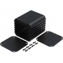 UTG 7166 75 SA; Enclosure: with panel; UTG; X: 71mm; Y: 75mm; Z: 66mm; aluminium; FISCHER ELEKTRONIK