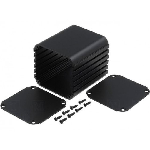 UTG 7166 75 SA; Enclosure: with panel; UTG; X: 71mm; Y: 75mm; Z: 66mm; aluminium; FISCHER ELEKTRONIK