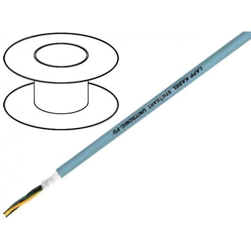 0027857; Wire: data transmission; UNITRONIC® FD; 4x0,25mm2; PVC; grey; Cu; LAPP KABEL