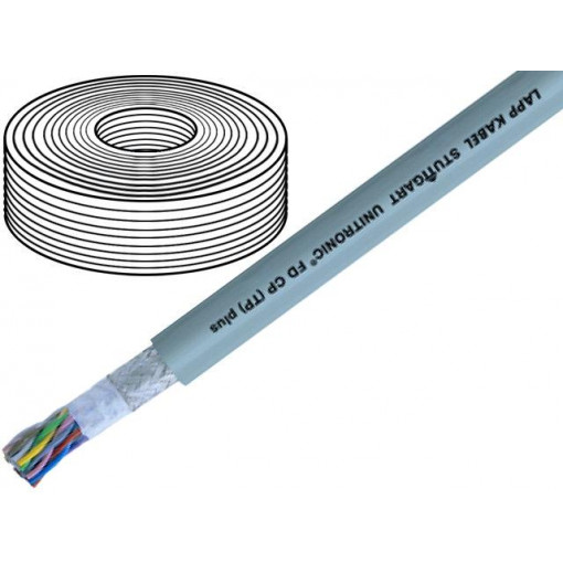 0030921; Wire: data transmission; UNITRONIC® FD CP (TP) plus; PUR; grey; LAPP KABEL