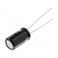 UVR1J101MPD; Capacitor: electrolytic; THT; 100uF; 63VDC; Ø10x12.5mm; Pitch: 5mm; NICHICON