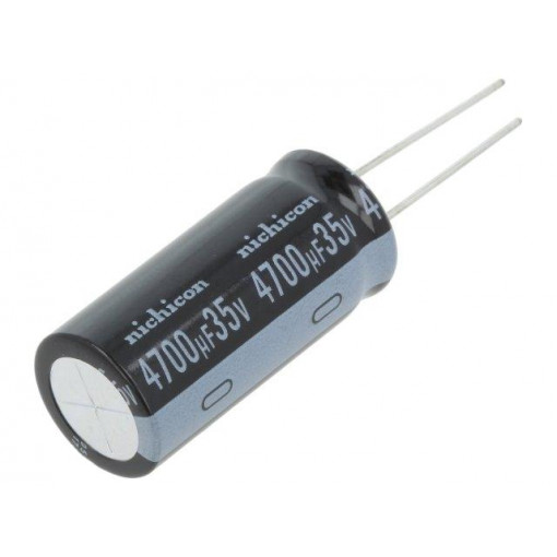 UVY1V472MHD; Capacitor: electrolytic; THT; 4700uF; 35VDC; Ø18x35.5mm; ±20%; NICHICON