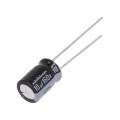 UVY2C100MPD; Capacitor: electrolytic; THT; 10uF; 160VDC; Ø8x11.5mm; Pitch: 3.5mm; NICHICON