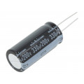 UVY2D331MHD; Capacitor: electrolytic; THT; 330uF; 200VDC; Ø18x40mm; Pitch: 7.5mm; NICHICON