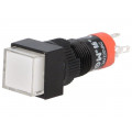 ; Switch: push-button; Pos: 2; SPDT; 0.5A/250VAC; 1A/24VDC; ON-(ON); ONPOW