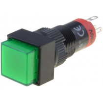 ; Switch: push-button; Pos: 2; SPDT; 0.5A/250VAC; 1A/24VDC; ON-(ON); ONPOW