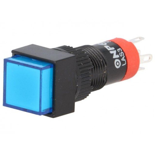 ; Switch: push-button; Pos: 2; SPDT; 0.5A/250VAC; 1A/24VDC; ON-(ON); ONPOW