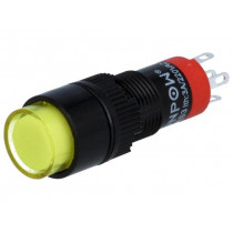 ; Switch: push-button; Pos: 2; SPDT; 0.5A/250VAC; 1A/24VDC; ON-(ON); ONPOW