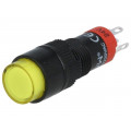 ; Switch: push-button; Pos: 2; SPDT; 0.5A/250VAC; 1A/24VDC; ON-(ON); ONPOW