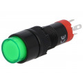 ; Switch: push-button; Pos: 2; SPDT; 0.5A/250VAC; 1A/24VDC; ON-(ON); ONPOW