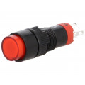 ; Switch: push-button; Pos: 2; SPDT; 0.5A/250VAC; 1A/24VDC; ON-(ON); ONPOW
