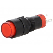 ; Switch: push-button; Pos: 2; SPDT; 0.5A/250VAC; 1A/24VDC; ON-(ON); ONPOW