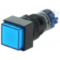 ; Switch: push-button; Pos: 2; SPDT; 0.5A/250VAC; 1A/24VDC; ON-(ON); ONPOW