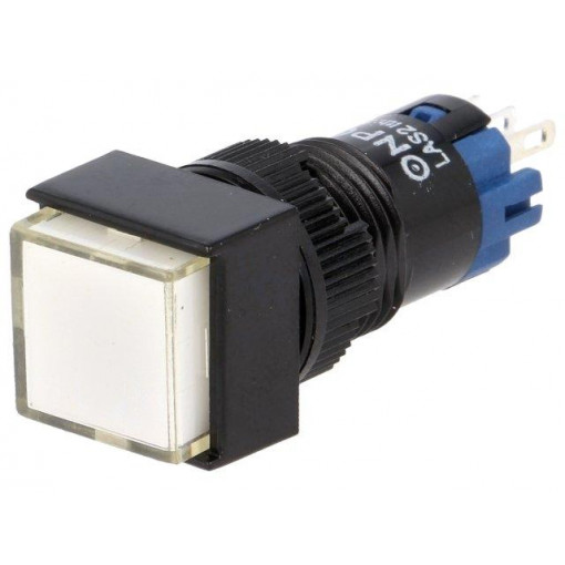 ; Switch: push-button; Pos: 2; SPDT; 0.5A/250VAC; 1A/24VDC; ON-(ON); ONPOW