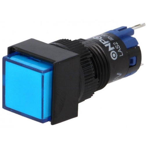 ; Switch: push-button; Pos: 2; SPDT; 0.5A/250VAC; 1A/24VDC; ON-ON; ONPOW