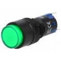 ; Switch: push-button; Pos: 2; SPDT; 0.5A/250VAC; 1A/24VDC; ON-(ON); ONPOW