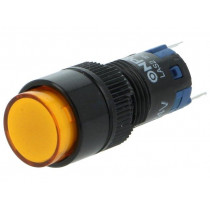 ; Switch: push-button; Pos: 2; SPDT; 0.5A/250VAC; 1A/24VDC; ON-(ON); ONPOW