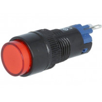 ; Switch: push-button; Pos: 2; SPDT; 0.5A/250VAC; 1A/24VDC; ON-(ON); ONPOW