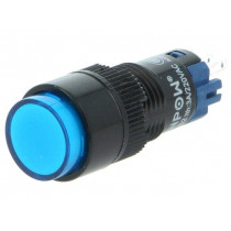 ; Switch: push-button; Pos: 2; SPDT; 0.5A/250VAC; 1A/24VDC; ON-(ON); ONPOW