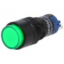 ; Switch: push-button; Pos: 2; SPDT; 0.5A/250VAC; 1A/24VDC; ON-(ON); ONPOW