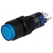; Switch: push-button; Pos: 2; SPDT; 0.5A/250VAC; 1A/24VDC; ON-(ON); ONPOW