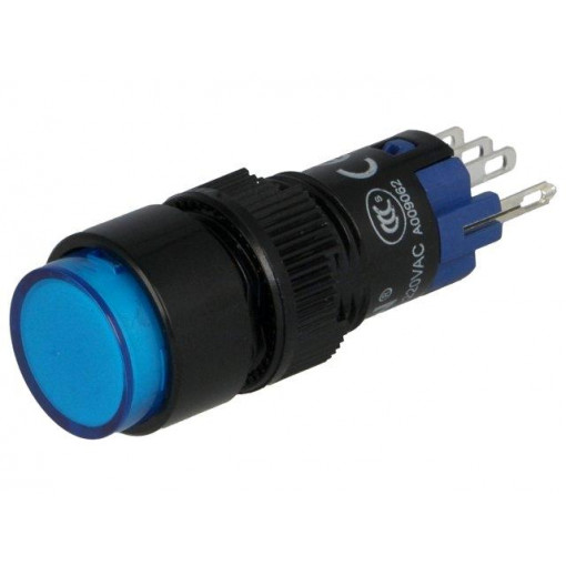 ; Switch: push-button; Pos: 2; SPDT; 0.5A/250VAC; 1A/24VDC; ON-(ON); ONPOW