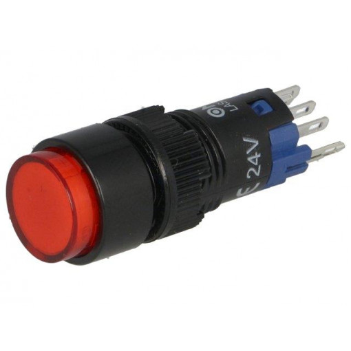 ; Switch: push-button; Pos: 2; SPDT; 0.5A/250VAC; 1A/24VDC; ON-(ON); ONPOW