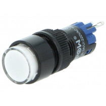 ; Switch: push-button; Pos: 2; SPDT; 0.5A/250VAC; 1A/24VDC; ON-(ON); ONPOW