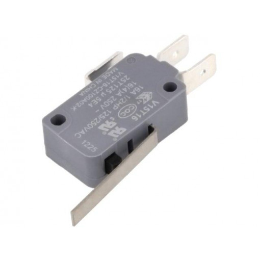 V15T16-CZ100A02-K; Microswitch SNAP ACTION; with lever; SPDT; 16A/250VAC; ON-(ON); HONEYWELL