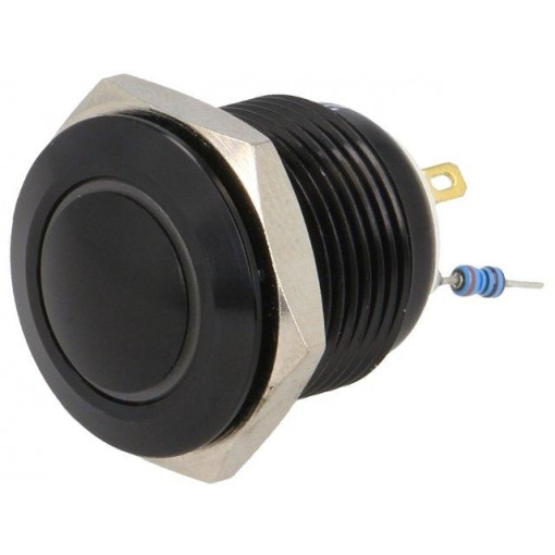 V16-10N-24W-A; Switch: vandal resistant; Pos: 2; SPST-NO; 2A/36VDC; IP65; OFF-(ON); ONPOW