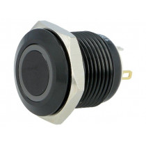 V16-10R-12B-A; Switch: vandal resistant; Pos: 2; SPST-NO; 2A/36VDC; IP65; OFF-(ON); ONPOW