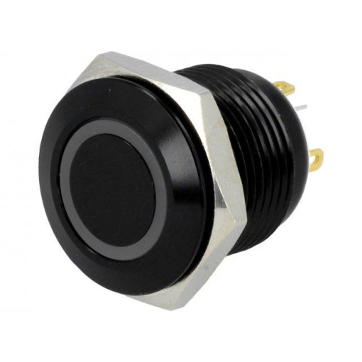 V16-10R-24B-A; Switch: vandal resistant; Pos: 2; SPST-NO; 2A/36VDC; IP65; OFF-(ON); ONPOW