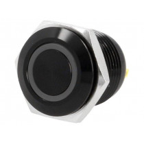 V16-10R-24W-A; Switch: vandal resistant; Pos: 2; SPST-NO; 2A/36VDC; IP65; OFF-(ON); ONPOW