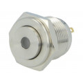 V16-10S-12G-S; Switch: vandal resistant; Pos: 2; SPST-NO; 2A/36VDC; IP65; OFF-(ON); ONPOW