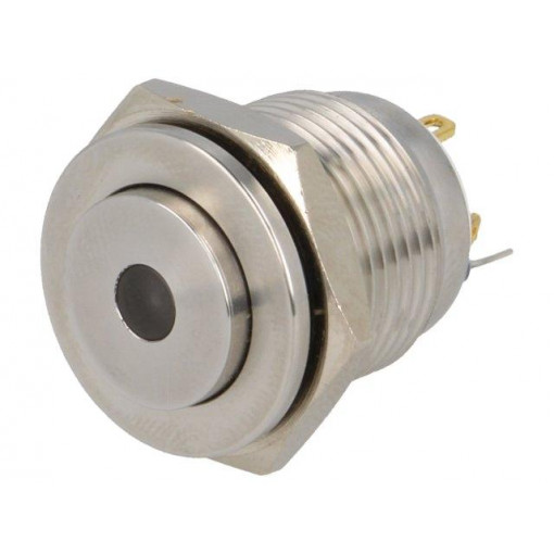 V16-10S-12W-S; Switch: vandal resistant; Pos: 2; SPST-NO; 2A/36VDC; IP65; OFF-(ON); ONPOW