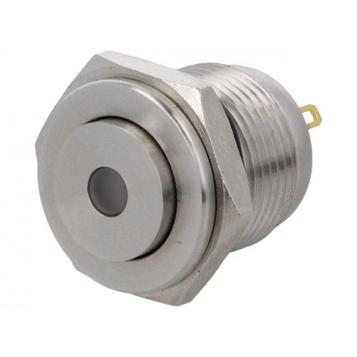 V16-10S-24G-S; Switch: vandal resistant; Pos: 2; SPST-NO; 2A/36VDC; IP65; OFF-(ON); ONPOW