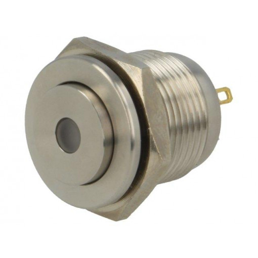 V16-10S-24W-S; Switch: vandal resistant; Pos: 2; SPST-NO; 2A/36VDC; IP65; OFF-(ON); ONPOW