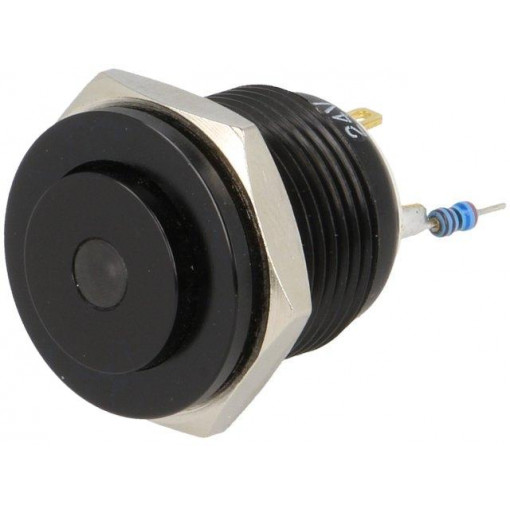 V16-10S-24Y-A; Switch: vandal resistant; Pos: 2; SPST-NO; 2A/36VDC; IP65; OFF-(ON); ONPOW