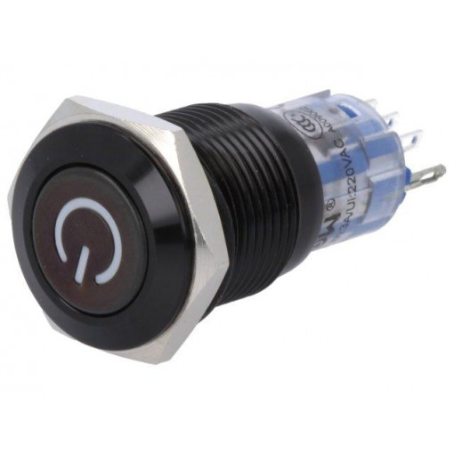 ; Switch: vandal resistant; Pos: 2; SPDT; 0.5A/220VAC; 1A/24VDC; IP40; ONPOW