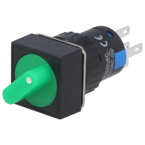 ; Switch: rotary; Pos: 2; SPDT; 3A/220VAC; 2A/24VDC; -20÷55°C; 50mΩ; ONPOW ; Switch: rotary; Pos: 2; SPDT; 3A/220VAC; 2A/24VDC; -20÷55°C; 50mΩ; ONPOW