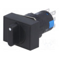 ; Switch: rotary; Pos: 3; 3A/220VAC; 2A/24VDC; -20÷55°C; 50mΩ; Ø16mm; ONPOW ; Switch: rotary; Pos: 3; 3A/220VAC; 2A/24VDC; -20÷55°C; 50mΩ; Ø16mm; ONPOW