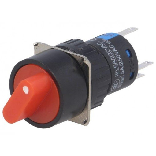 ; Switch: rotary; Pos: 2; SPDT; 3A/220VAC; 2A/24VDC; -20÷55°C; 50mΩ; ONPOW ; Switch: rotary; Pos: 2; SPDT; 3A/220VAC; 2A/24VDC; -20÷55°C; 50mΩ; ONPOW
