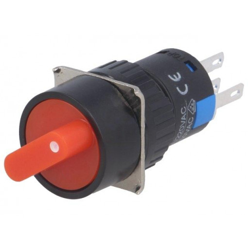 ; Switch: rotary; Pos: 2; SPDT; 3A/220VAC; 2A/24VDC; -20÷55°C; 50mΩ; ONPOW ; Switch: rotary; Pos: 2; SPDT; 3A/220VAC; 2A/24VDC; -20÷55°C; 50mΩ; ONPOW